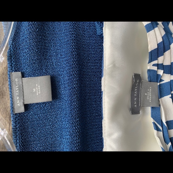 Ann Taylor EUC Strapless Dress, Cardigan Sz 8, M - Picture 6 of 6